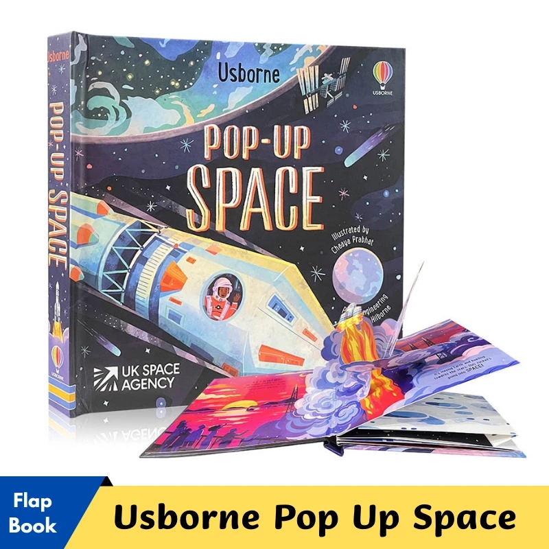 Kids Toys Now - Usborne Pop พื้นที่การศึกษาหนังสือภาพสำหรับเด็กการเรียนรู้ภาษาอังกฤษ3D กระดาษแข็ง Flap Book