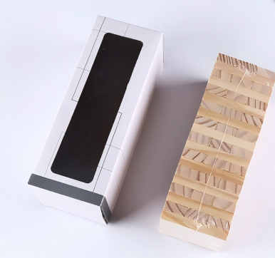 Wooden Blocks Stacking - เกมต่อไม้ ElegantMahj Timber Tower - เกมครอบครัวสำหรับเล่นในร่มและกลางแจ้ง