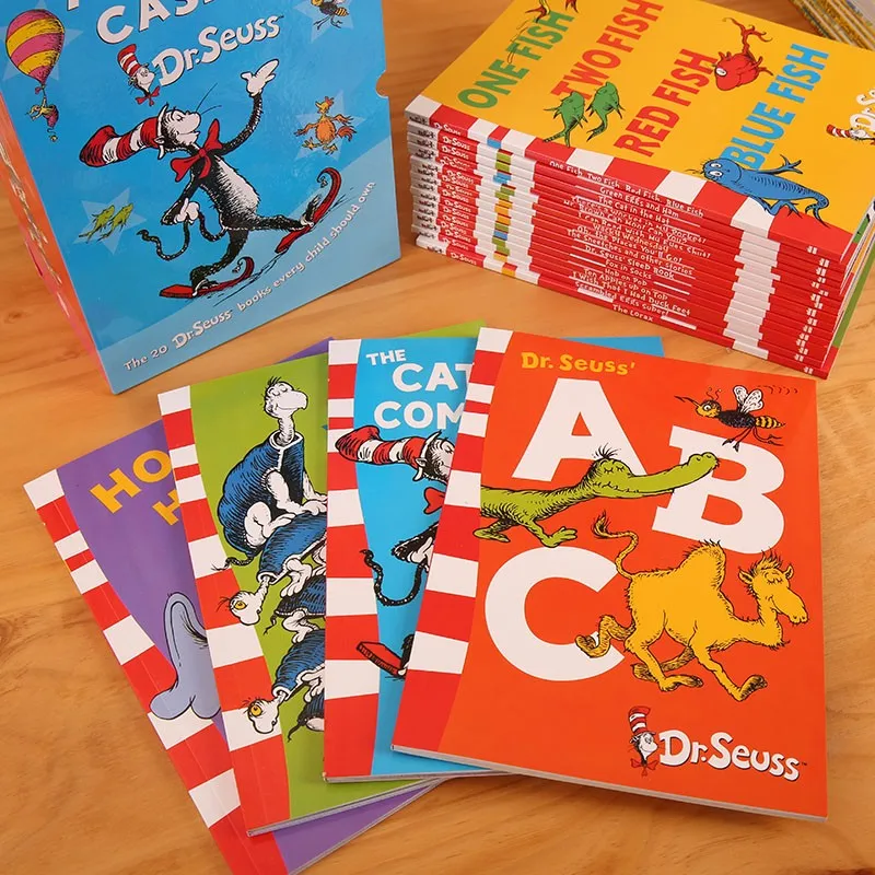 Kids Toys Now - หนังสือ20เล่มเป็นกรณีคลาสสิกของเด็ก dr.seuss สนุกเรื่องที่น่าสนใจหนังสือภาพภาษาอังกฤษเด็กเรียนรู้ของเล่น