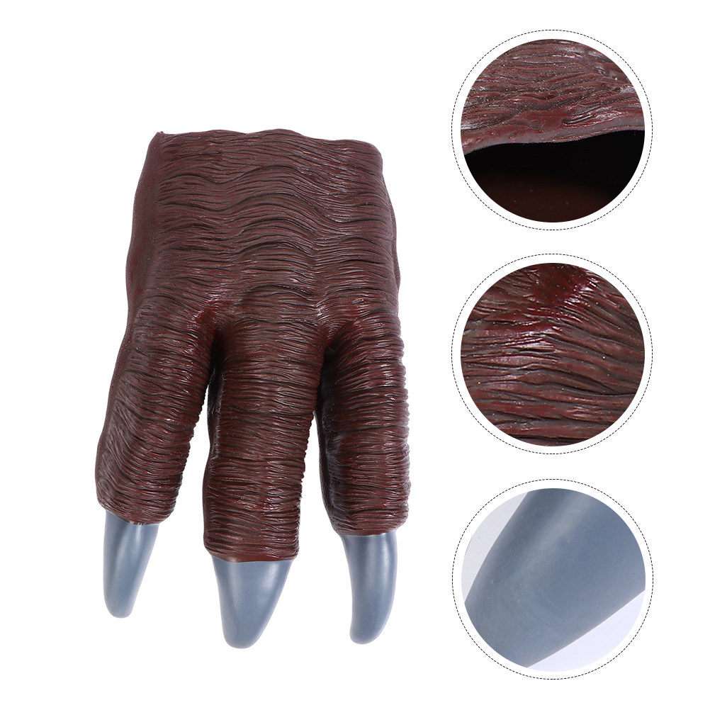 Kids Toys Dinosaur - ถุงมือกรงเล็บไดโนเสาร์ 2 ชิ้น พร้อมลวดลายสมจริงสำหรับเด็ก ใช้สำหรับงานปาร์ตี้คอสเพลย์ อุปกรณ์เสริมสำหรับการสวมบทบาท