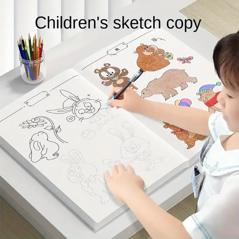 Kids Toys Now - เด็กวาด Line Tracing Book เด็กวัยหัดเดินปากกาการเขียนควบคุมคู่มือการปฏิบัติการ์ตูน Sketch