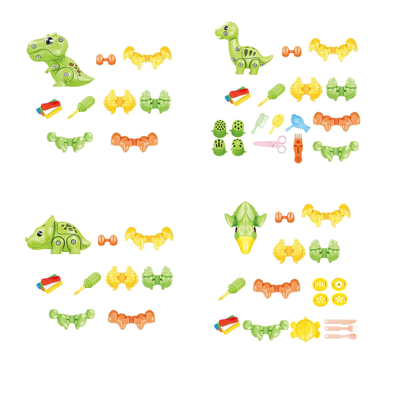 Kids Toys Dinosaur - ไดโนเสาร์สนุกโคลนสีของเล่นเพื่อการศึกษาเด็ก DIY ชุดเครื่องมือสําหรับเด็กวัยหัดเดินอายุ 3 4 5