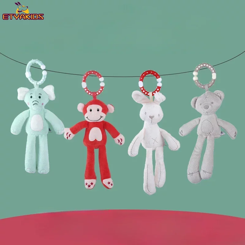 Kids Toys Elephant - เด็กทารกใหม่ Rattles โทรศัพท์มือถือทารกเด็กวัยหัดเดินของเล่นรถเข็นเด็กเตียงแขวนกระต่ายช้างเปลแขวน Bell Plush ของเล่นสําหรับ