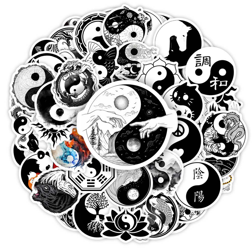 Kids Yoga Toys - YinYang สติกเกอร์ Balance โยคะ Zen Art