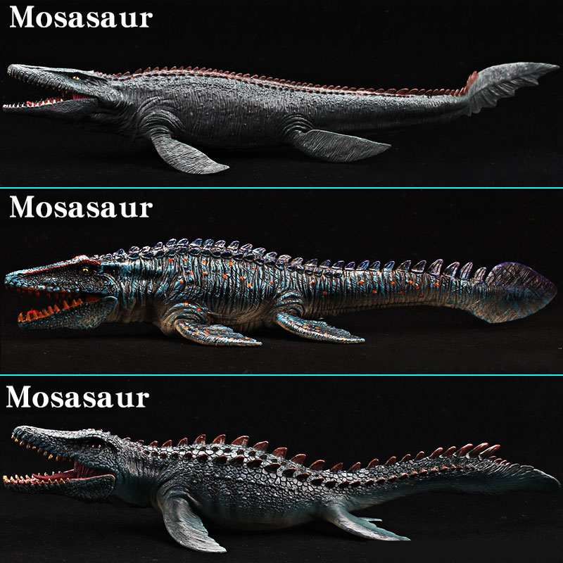 Kids Toys Dinosaur - โมเดลไดโนเสาร์ในมหาสมุทรยุคก่อนประวัติศาสตร์ - โมซาซอรัสและลิโอเพลูโรดอน ของเล่นสะสมสัตว์ทะเลโบราณสำหรับเด็ก