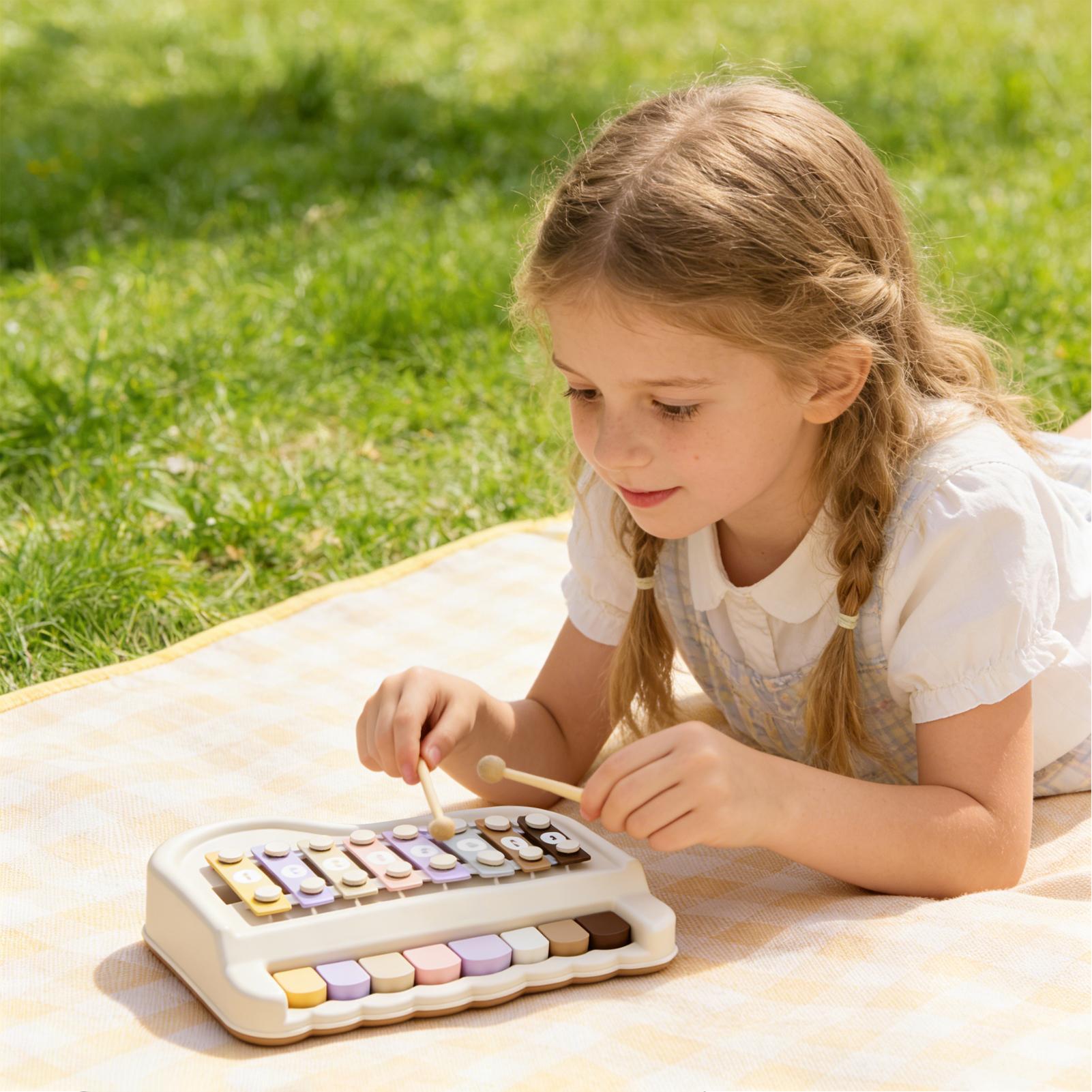 Kids Toys Xylophone - เปียโนไซโลโฟนสำหรับเด็กเครื่องดนตรีแบบพกพาคีย์บอร์ดการเรียนรู้ขั้นต้นของเล่นคีย์บอร์ดสำหรับเด็กผู้ชายเด็กผู้หญิงปาร์ตี้วันหยุดโรงเรียน