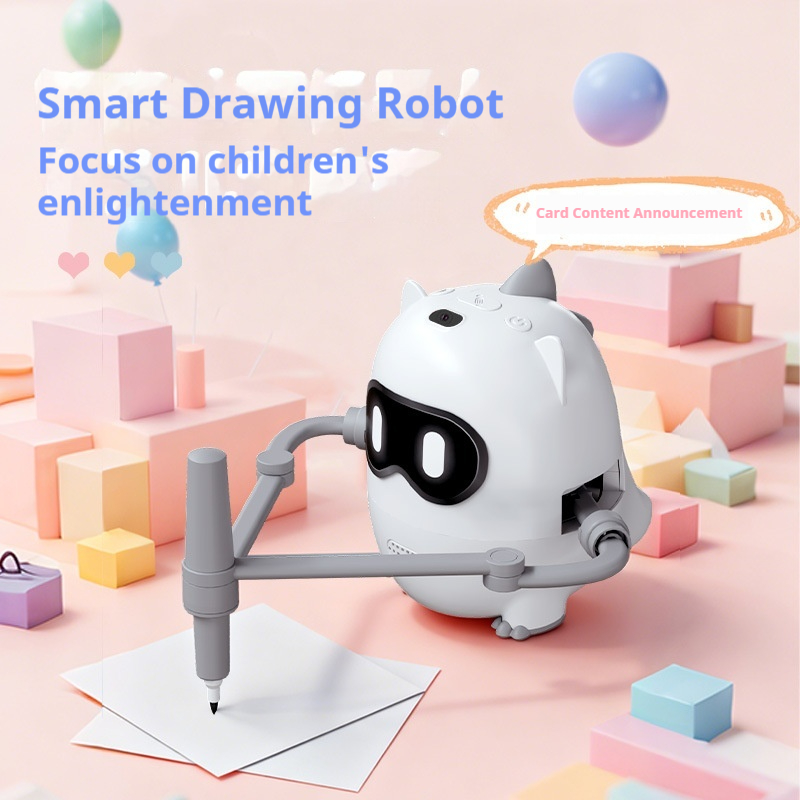 Kids Toys Dinosaur - หุ่นยนต์วาดภาพไดโนเสาร์อัจฉริยะ ของเล่นเสริมพัฒนาการเด็กเล็ก พร้อมการ์ดเสียงและระบบกระจายเสียง สำหรับเด็กวัยเตาะแตะและเด็กก่อนวัยเรียน