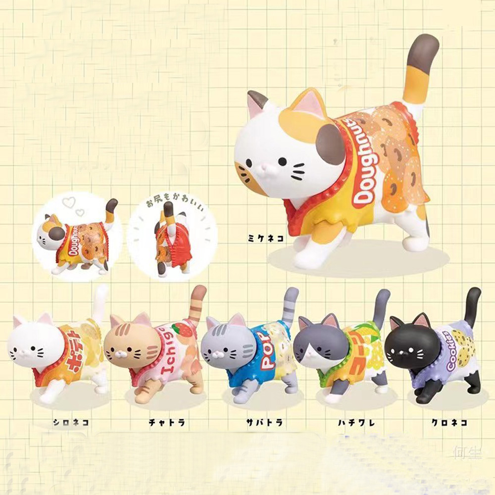 Kids Toys Packaging - ธีมแมวกล่องตาบอด Candy บรรจุภัณฑ์ขนมขบเคี้ยวรูปของเล่นสําหรับลูกแมวตุ๊กตาเด็กคริสต์มาสของขวัญ Surprise Blind กระเป๋าตกแต่ง