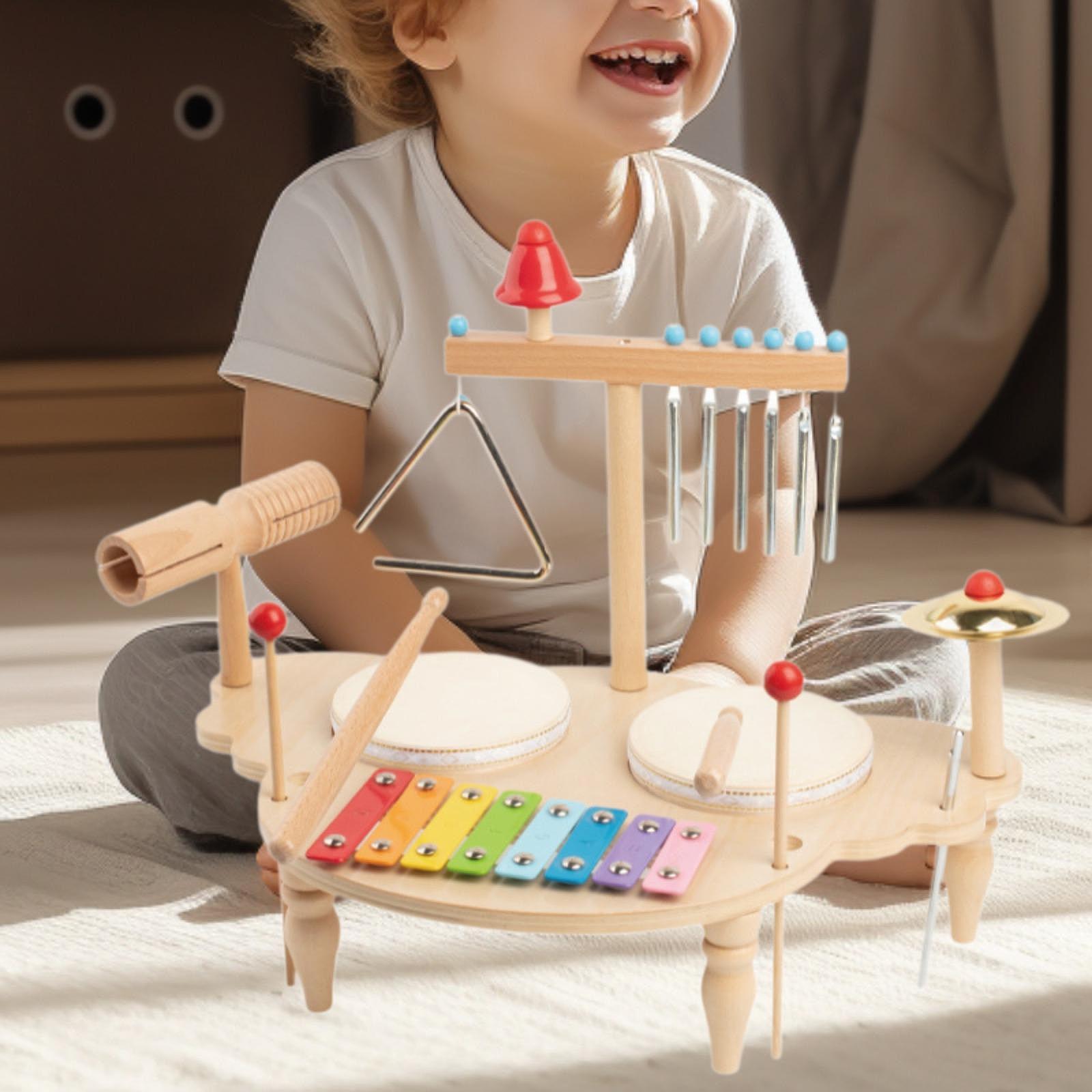 เครื่องดนตรีไม้เด็กกลองชุดการเ - Kids Toys Xylophone บทวิจารณ์และราคา