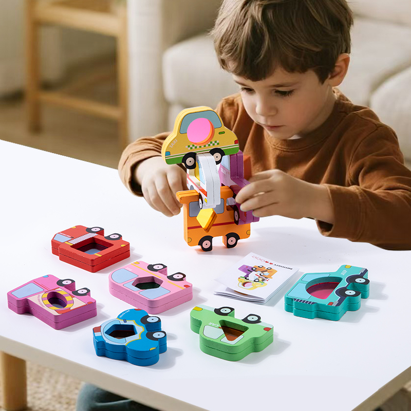 เกมบล็อกไม้รูปสัตว์อะคริลิก ต่ - Wooden Blocks Stacking บทวิจารณ์และราคา