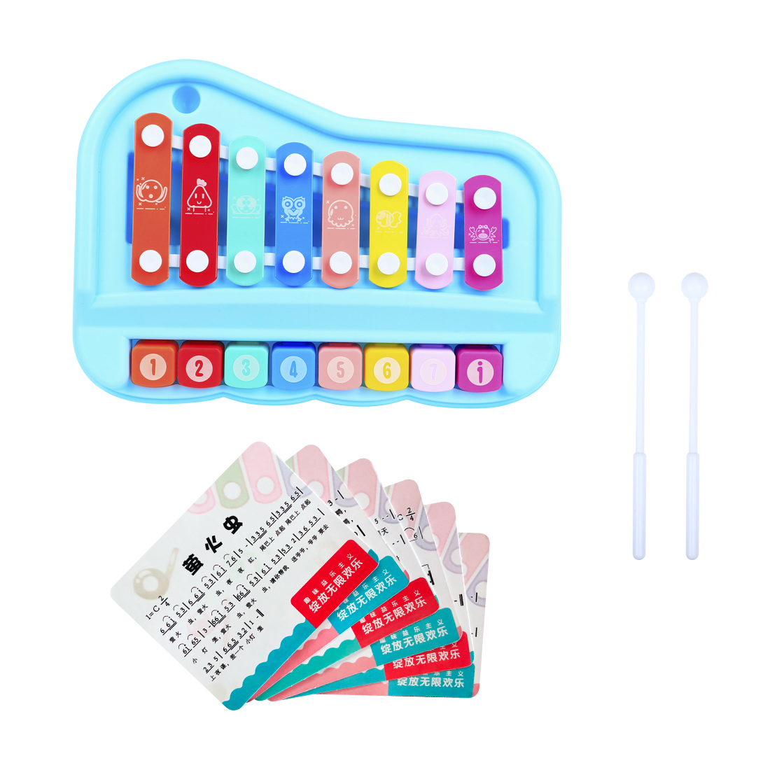ไซโลโฟนเด็ก SY-73 8 โน้ต พร้อม - Kids Toys Xylophone บทวิจารณ์และราคา