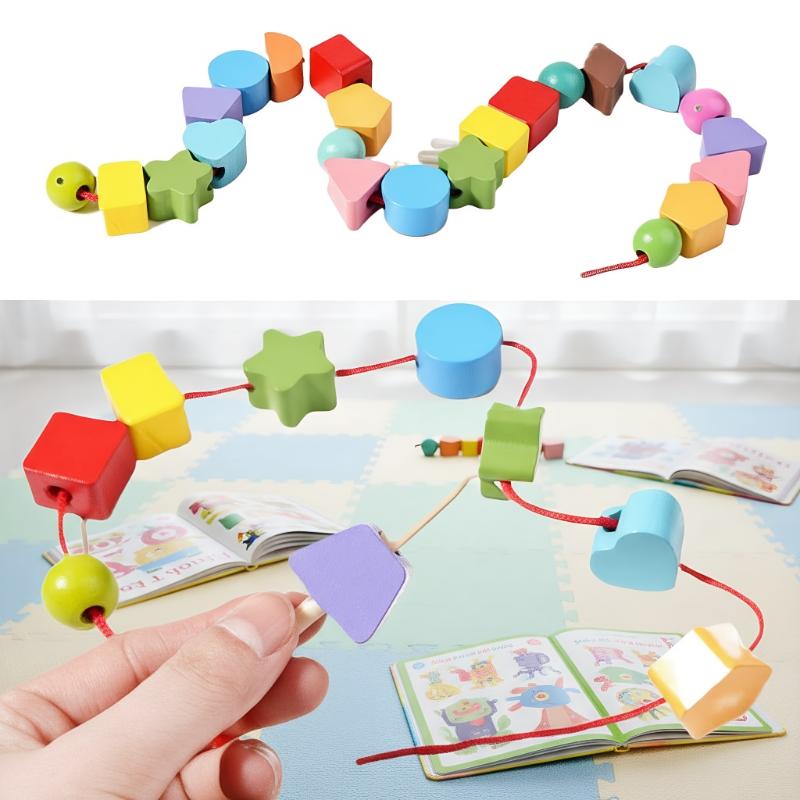 ของเล่นมอนเตสซอรี่สำหรับการเรี - Wooden Blocks Stacking บทวิจารณ์และราคา