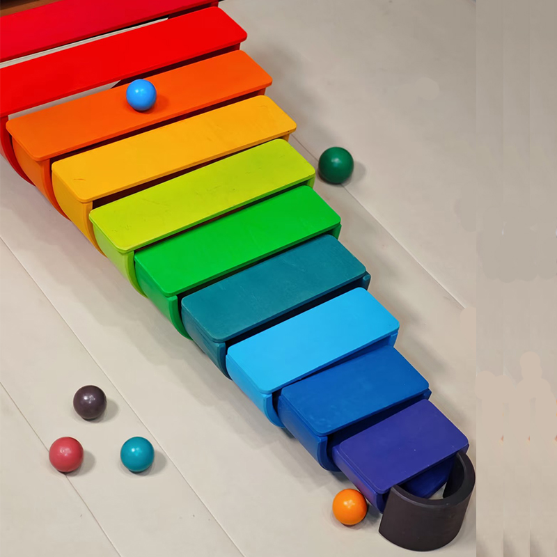 บล็อกไม้สีรุ้ง บล็อกสร้างสรรค์ - Wooden Blocks Stacking บทวิจารณ์และราคา