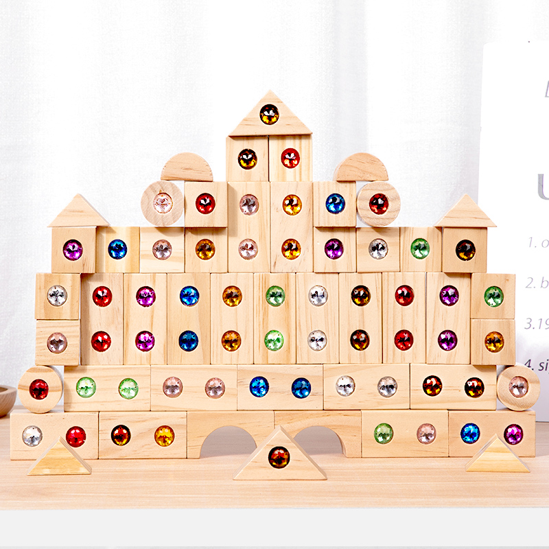 DIY บล็อกประกายอะคริลิคของเล่น - Wooden Blocks Stacking บทวิจารณ์และราคา