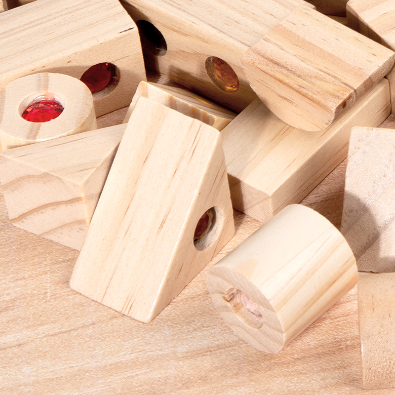 DIY บล็อกประกายอะคริลิคของเล่น - Wooden Blocks Stacking บทวิจารณ์และราคา