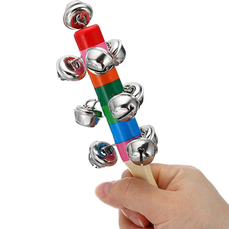 5PCS ไม้ Jingle Hand Bells Rai - Kids Toys Xylophone บทวิจารณ์และราคา