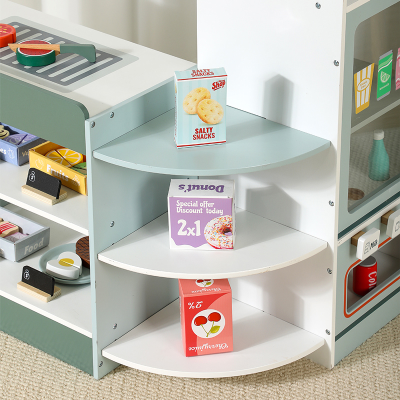 ชุดของเล่นร้านขายของชำไม้สำหรั - Kids Toys Store บทวิจารณ์และราคา