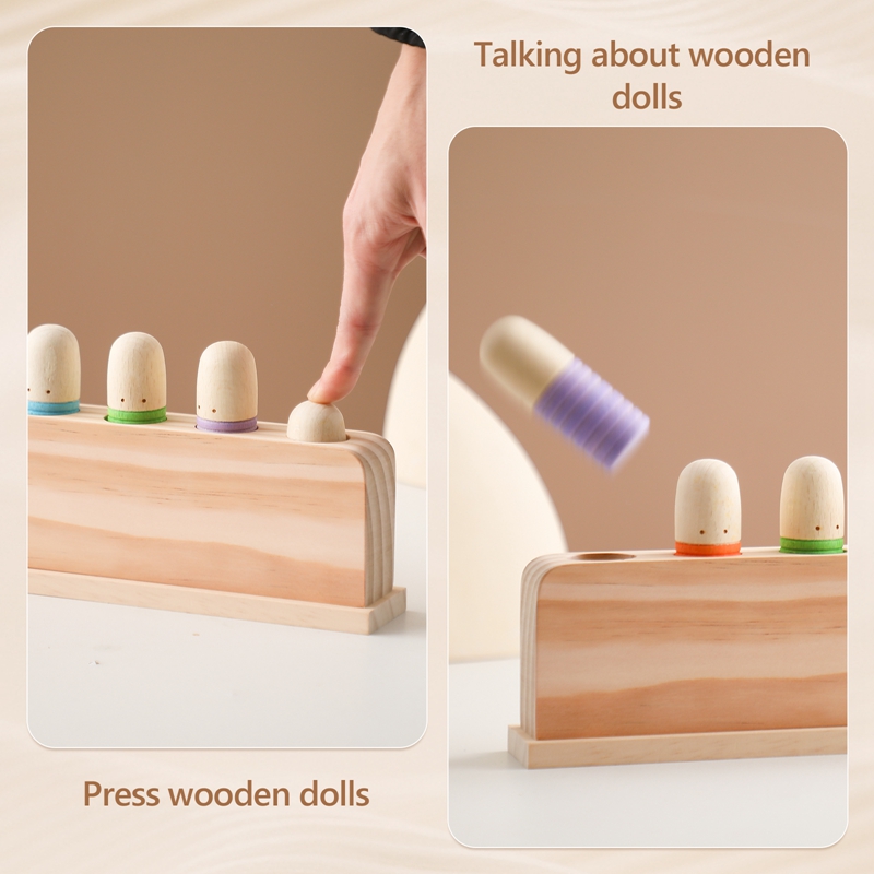 ของเล่น Montessori ของเล่นไม้เ - Wooden Blocks Stacking บทวิจารณ์และราคา