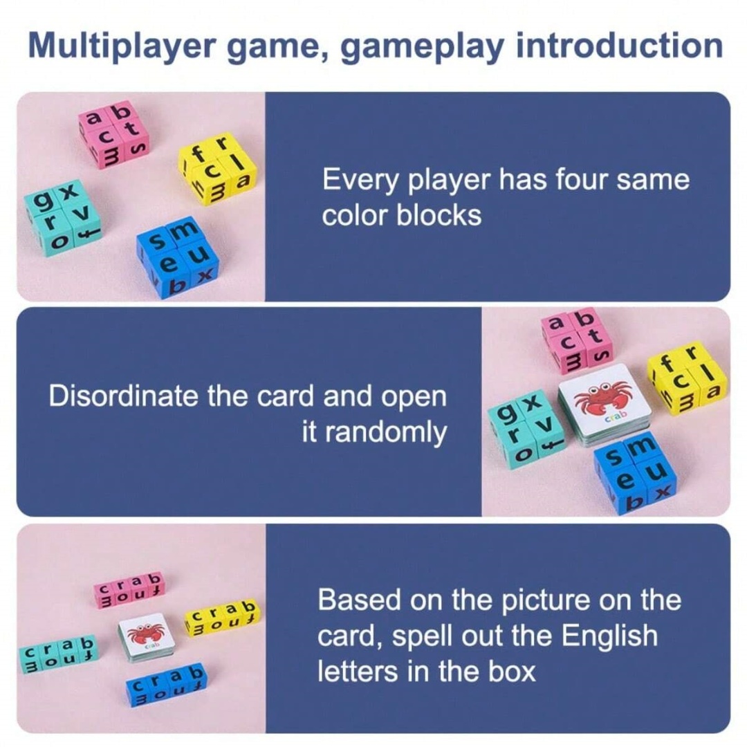 เกมกระดานสะกดคำตัวอักษรสำหรับเ - Wooden Blocks Stacking บทวิจารณ์และราคา