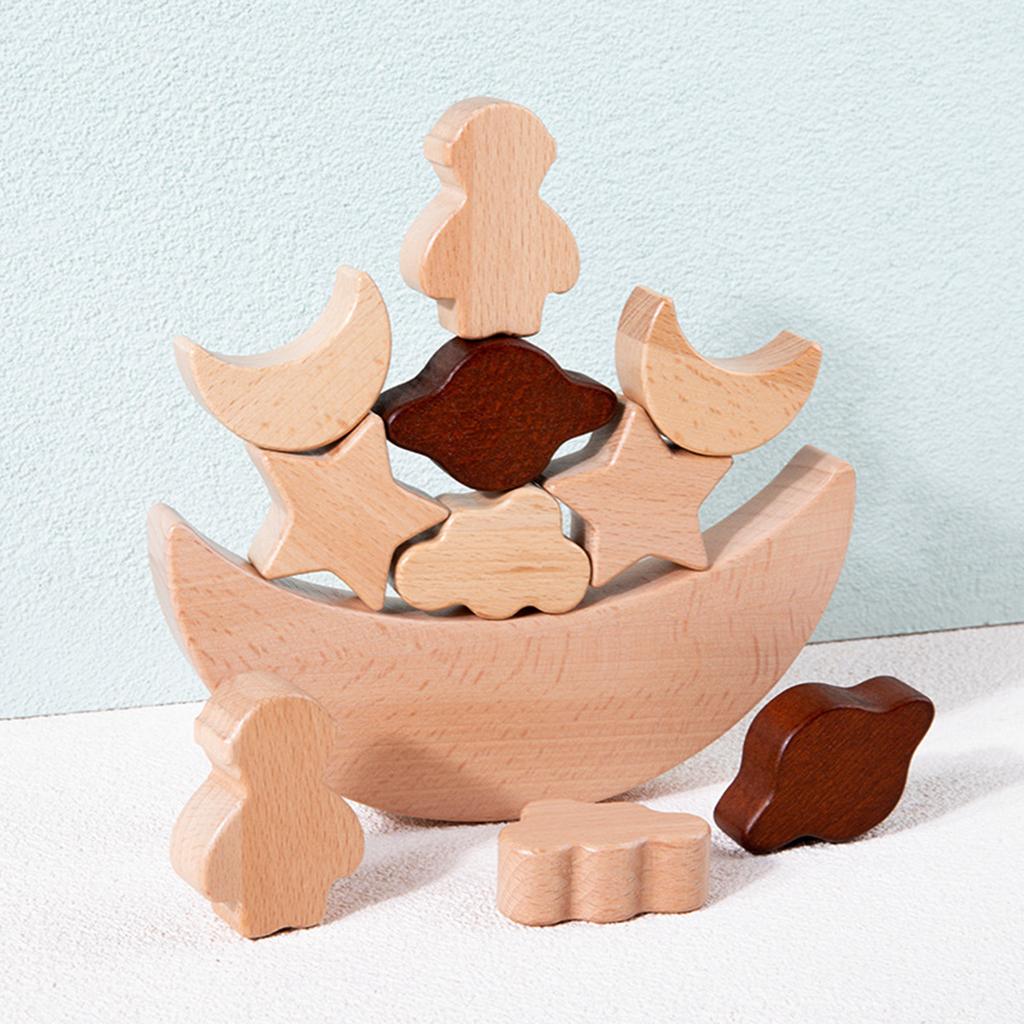 ของเล่นมอนเตสซอรี่ บล็อกวางซ้อ - Wooden Blocks Stacking บทวิจารณ์และราคา