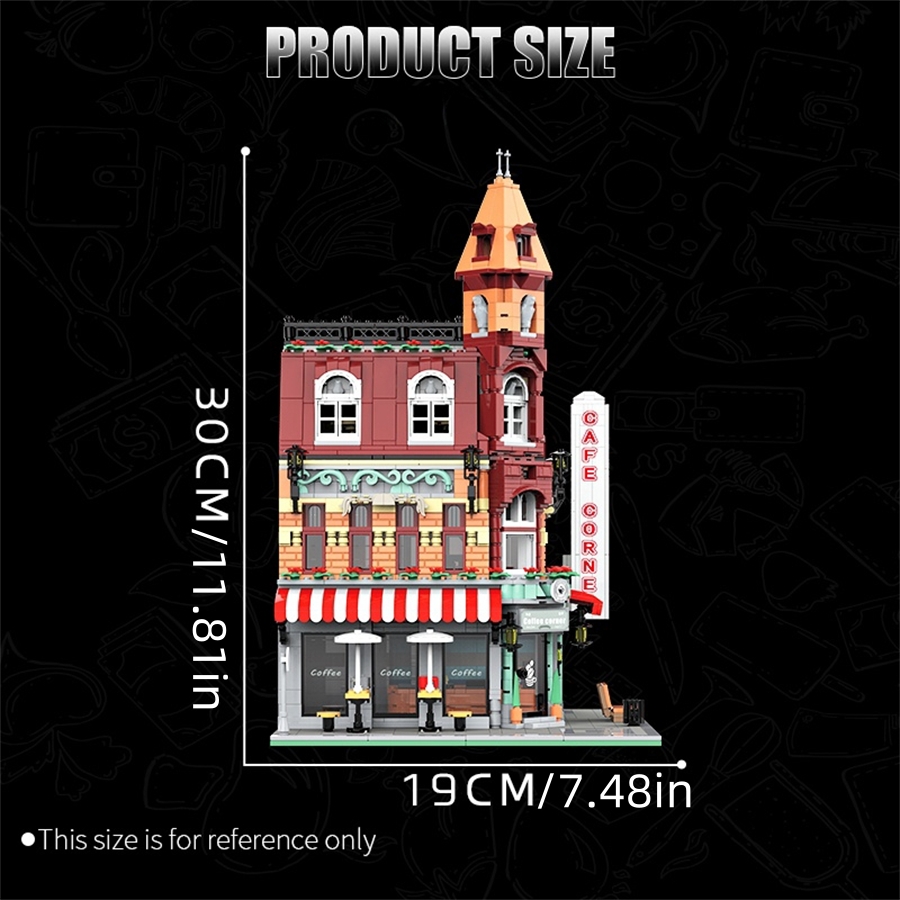 มินิอิฐตลาดยุโรป Street Café V - Kids Toys Store บทวิจารณ์และราคา