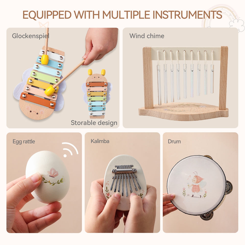 ของเล่นดนตรีเด็ก ของเล่นไม้มอน - Kids Toys Xylophone บทวิจารณ์และราคา