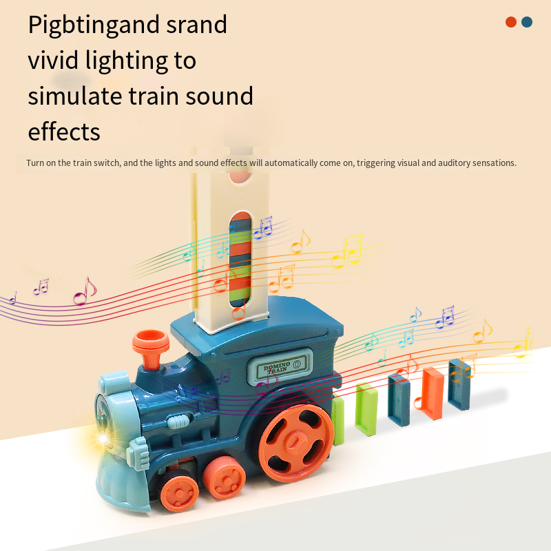 รถไฟโดมิโนสำหรับเด็ก รถวางโดมิ - Kids Toys Electric Car บทวิจารณ์และราคา