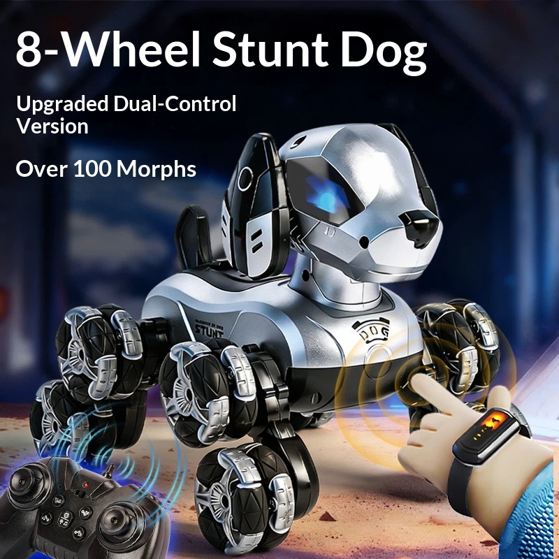 หุ่นยนต์สุนัข RC แบบใหม่ 8 ล้อ - Kids Toys Electric Car บทวิจารณ์และราคา