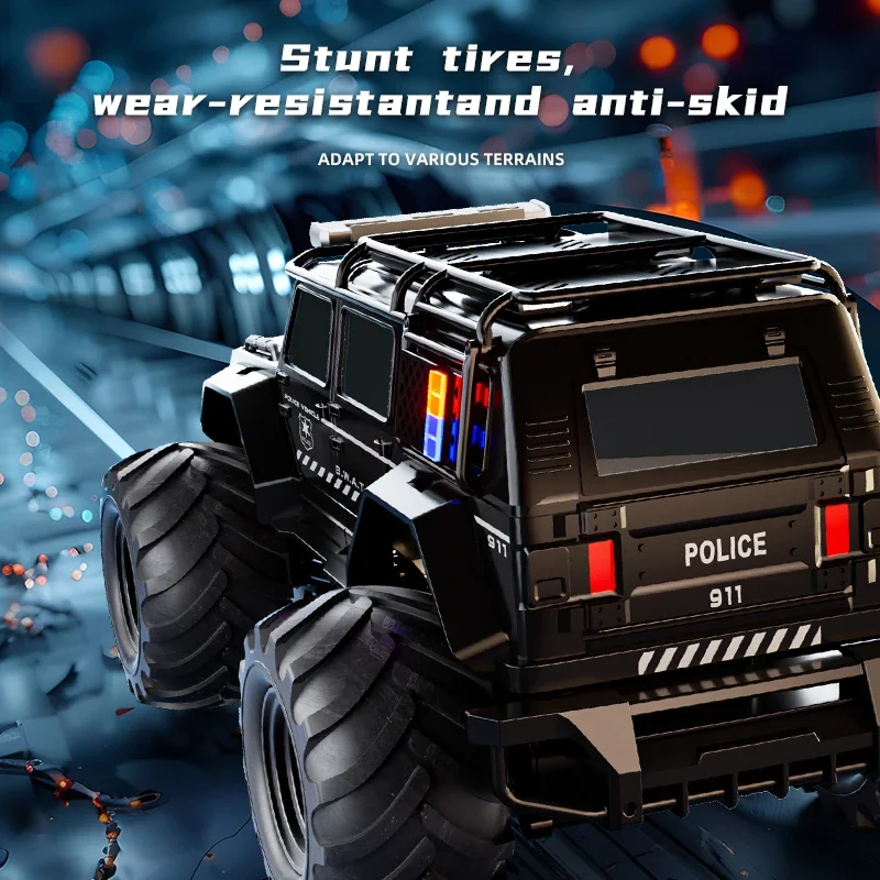 รถตำรวจบังคับวิทยุ RC แบบสะเทิ - Kids Toys Electric Car บทวิจารณ์และราคา