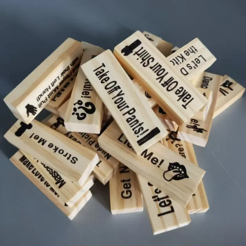 48PCS Block Tower เกมคู่กิจกรร - Wooden Blocks Stacking บทวิจารณ์และราคา