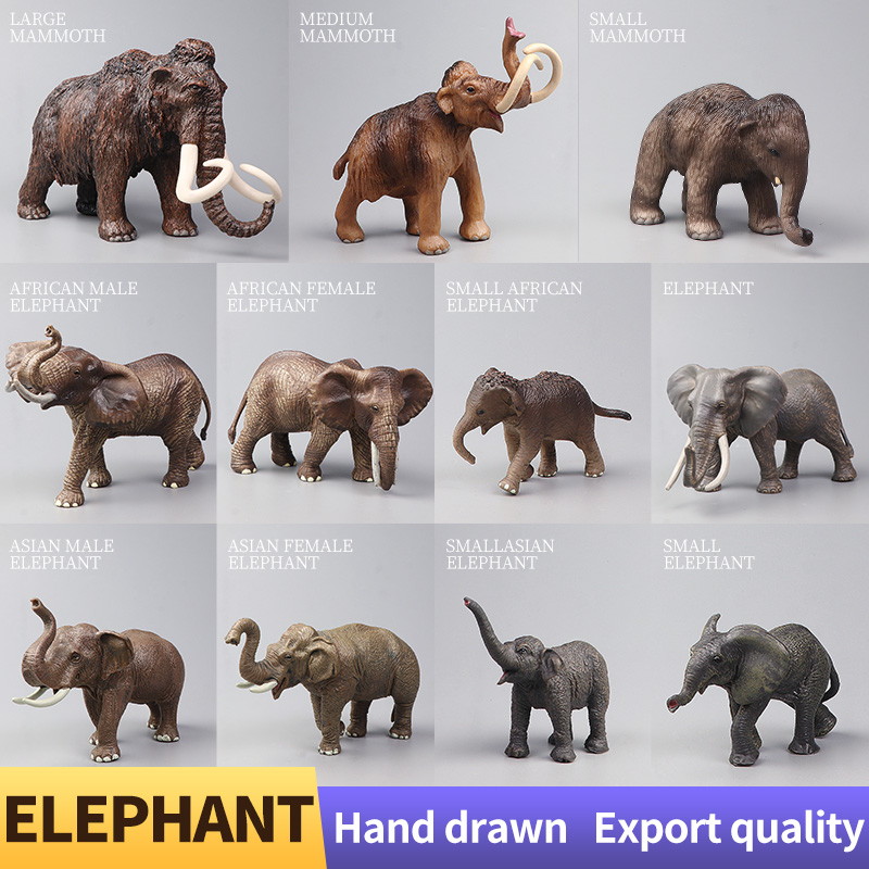 สัตว์ป่าแอฟริกัน ช้างมามมอธขนา - Kids Toys Elephant บทวิจารณ์และราคา