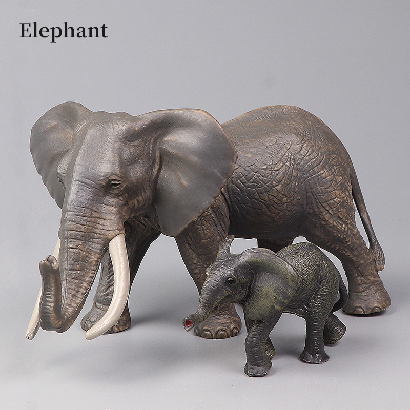 สัตว์ป่าแอฟริกัน ช้างมามมอธขนา - Kids Toys Elephant บทวิจารณ์และราคา