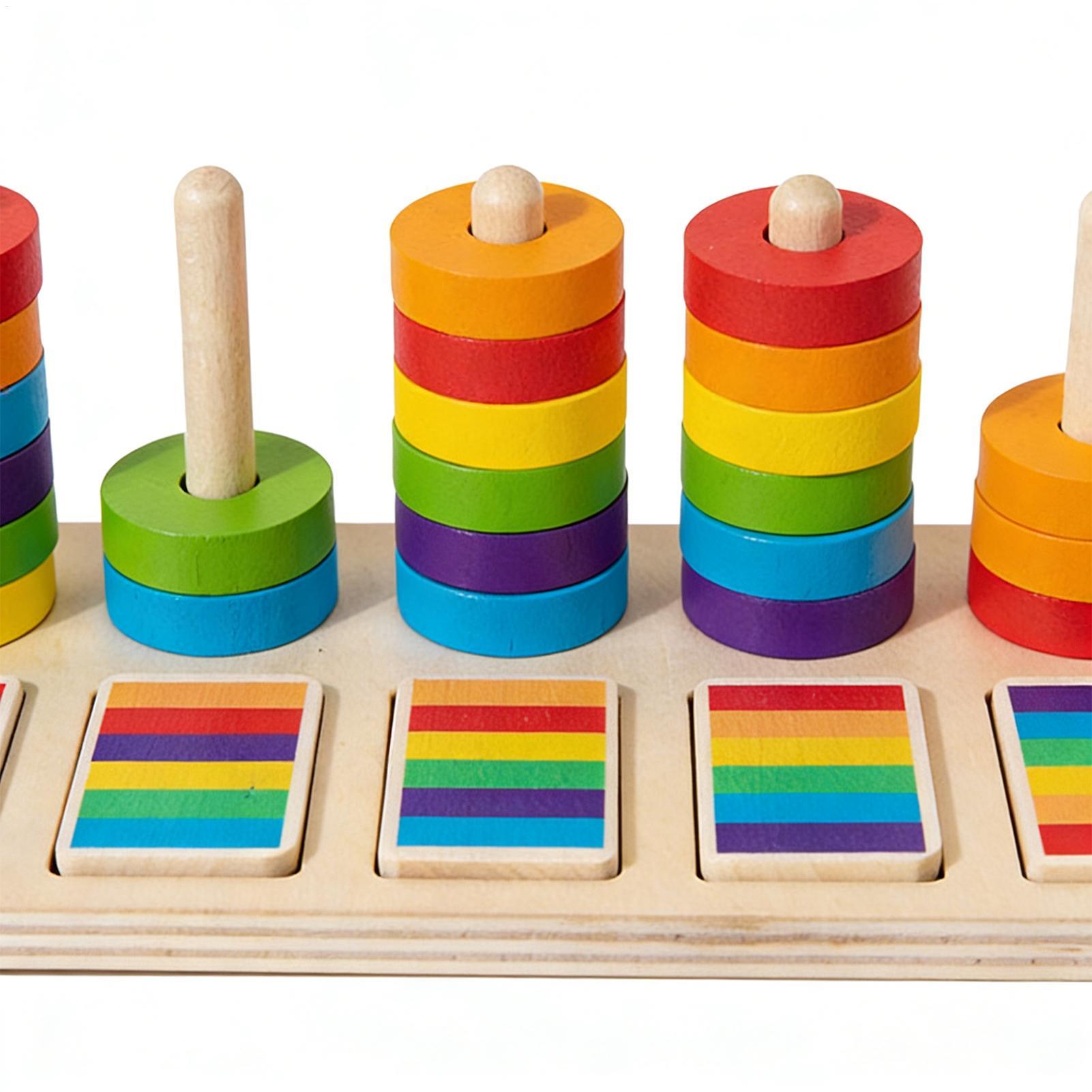ของเล่นไม้แบบซ้อนกัน บล็อกการเ - Wooden Blocks Stacking บทวิจารณ์และราคา