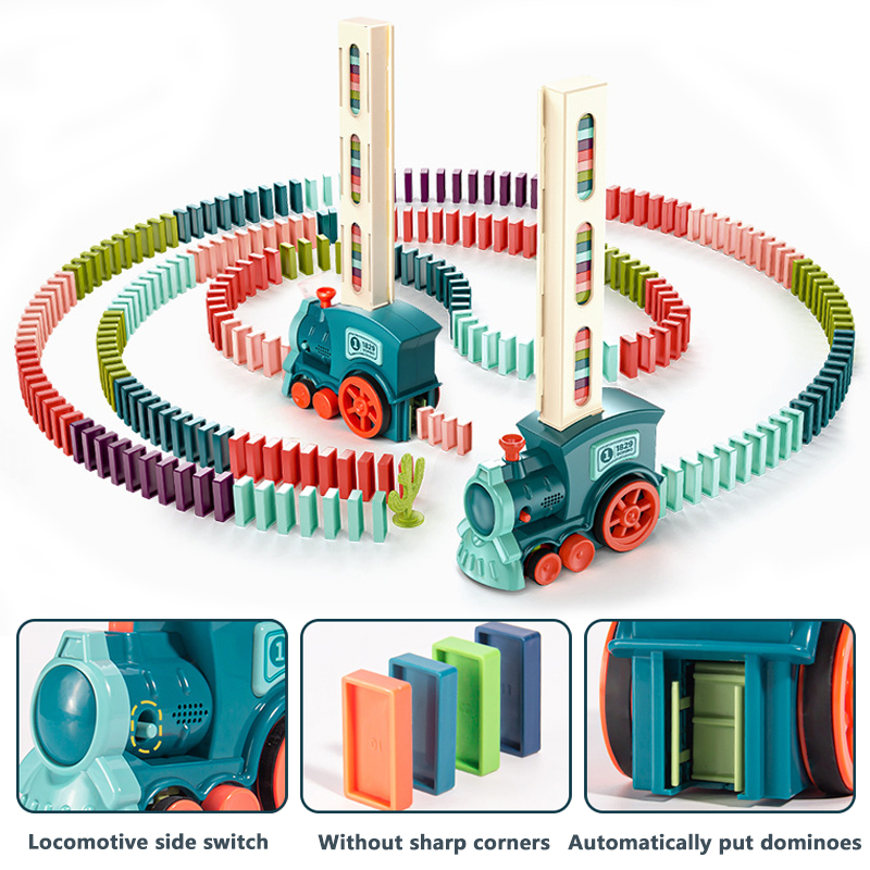 รถไฟโดมิโนอัตโนมัติ รถยนต์ไฟฟ้ - Kids Toys Electric Car บทวิจารณ์และราคา