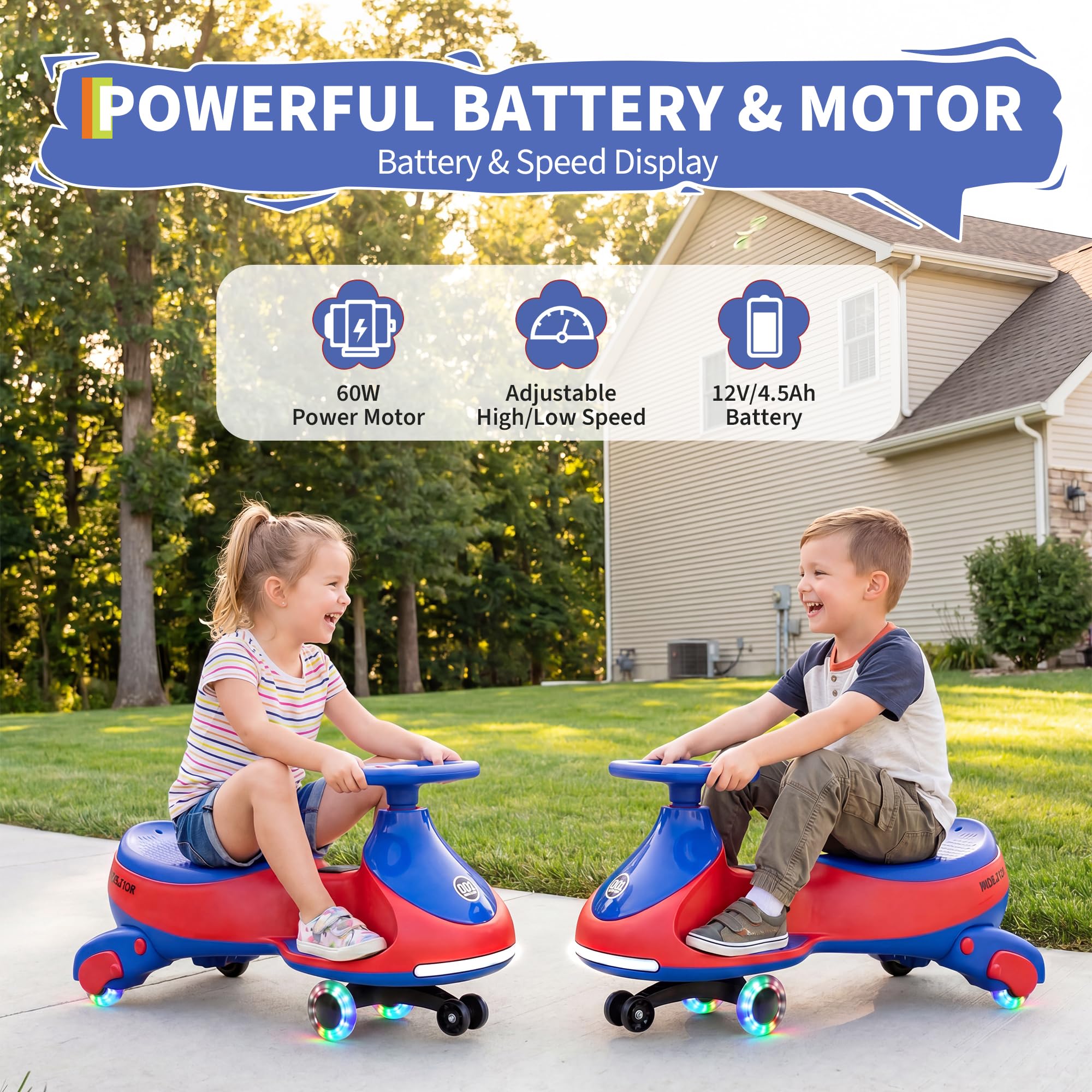 รถโยกไฟฟ้า 12V สำหรับเด็ก พร้อ - Kids Toys Electric Car บทวิจารณ์และราคา