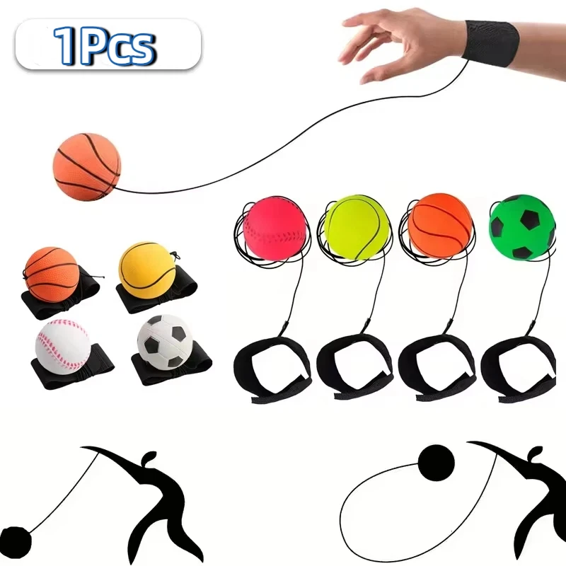 ลูกบอลฟองน้ำยืดหยุ่นพร้อมสายไน - Kids Yoga Toys บทวิจารณ์และราคา