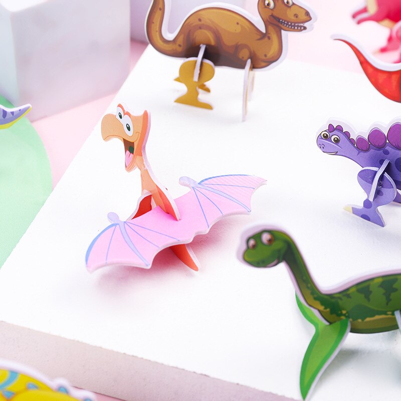 ตัวต่อไดโนเสาร์กระดาษ 3 มิติ 4 - Kids Toys Dinosaur บทวิจารณ์และราคา