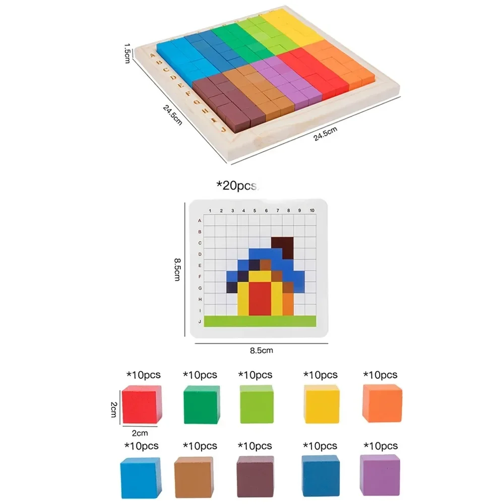 มอนเตสซอรี่ บล็อกไม้เสริมพัฒนา - Wooden Blocks Stacking บทวิจารณ์และราคา