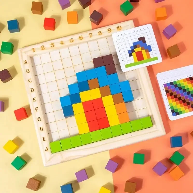 มอนเตสซอรี่ บล็อกไม้เสริมพัฒนา - Wooden Blocks Stacking บทวิจารณ์และราคา