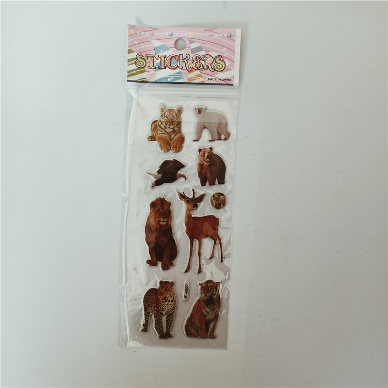 6 ชิ้นสัตว์ป่าสไตล์สติกเกอร์ขอ - Kids Toys Elephant บทวิจารณ์และราคา